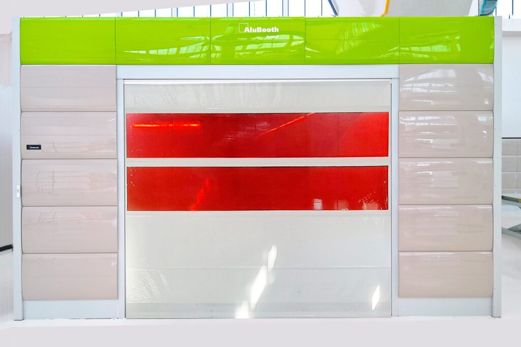 CURTAIN Frontal Manual ALUMINUM BOOTH Model 5