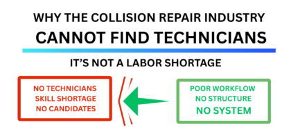 Why the Collision Repair Industry Cannot Find Technicians